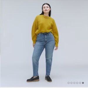 Everlane The Curvey Cheeky® Jean Organic Cotton High Rise Straight Leg Size 32